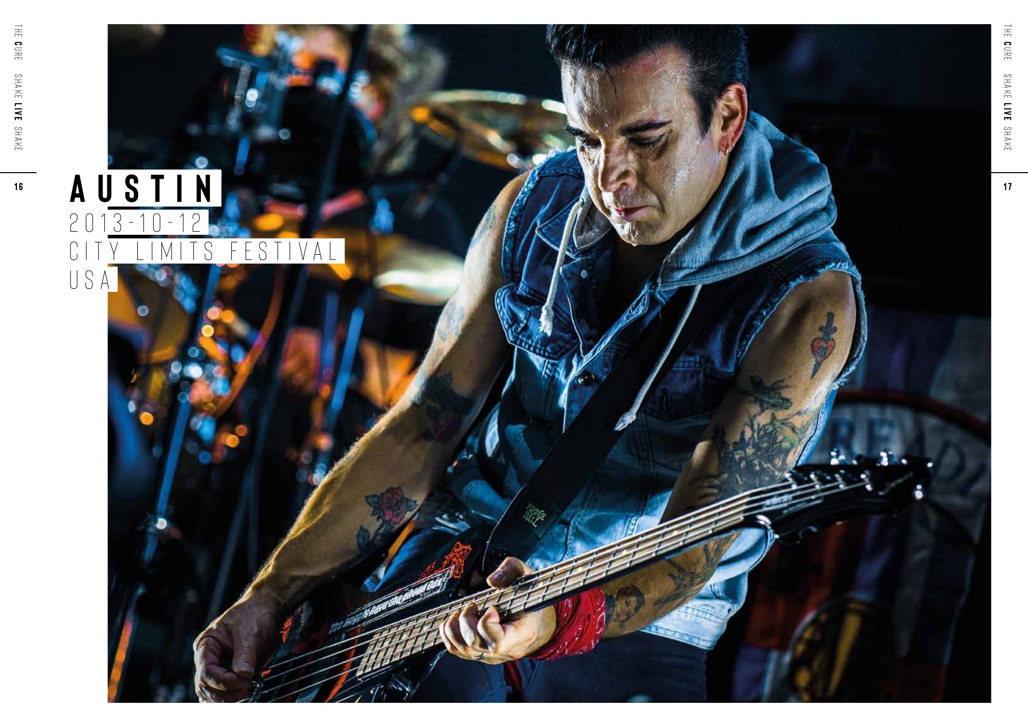 Double page du livre — Austin, City Limits Festival, 2013
