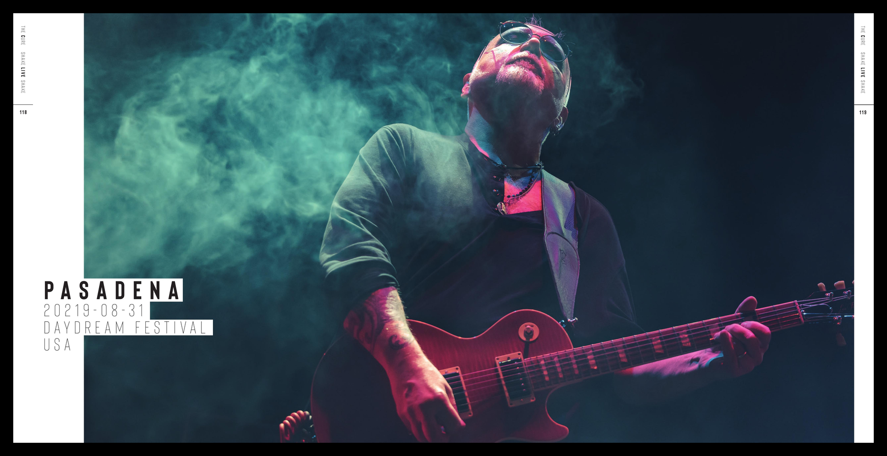 Doble página — Pasadena Daydream Festival 2019, humo verde